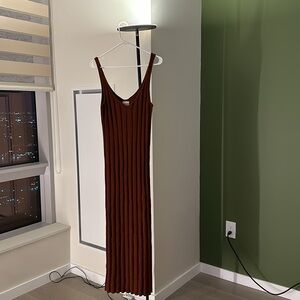 KHAITE CASHMERE MIDI LENGTH DRESS